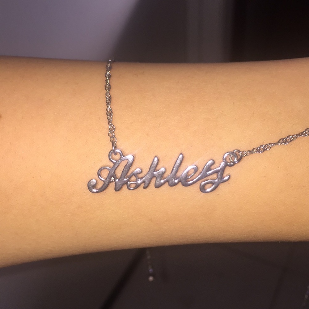 name necklace: Ashley, never worn